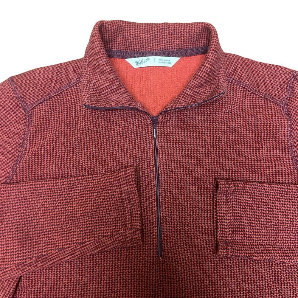 Woolrich Sweater Womens Small Multicolor 1/4 Zip Pullover Lightweight Fleece